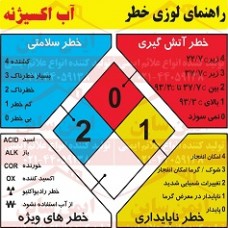 علائم ایمنی لوزی خطر آب اکسیژنه